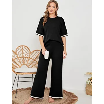 Stylish Tanming Women 2 Piece Lounge Set Comfortable Chic