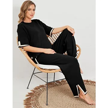 Stylish Tanming Women 2 Piece Lounge Set Comfortable Chic