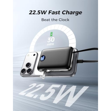 Ultimate Portable Charger Power Bank with Built-In Cables and Fast Charging