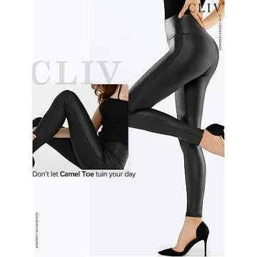 Shop Stylish CLIV Women's Faux Leather Leggings
