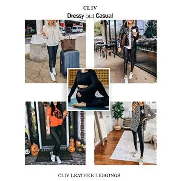 Shop Stylish CLIV Women's Faux Leather Leggings