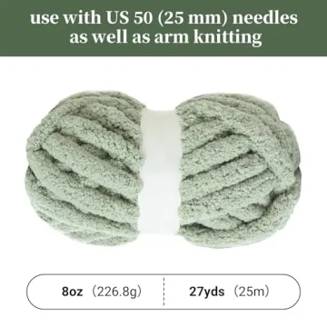 BALAPET Jumbo Chenille Yarn 8 Pack Soft Yarn for Crafts