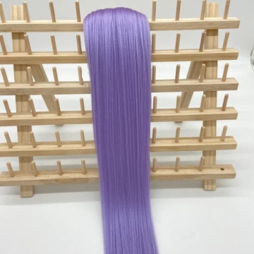 Light Purple Pre Stretched Braiding Hair - Vibrant & Comfortable