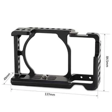 SmallRig Camera Cage only for Sony A6000 A6300 ILCE-6000 ILCE-6300 NEX7, A6000 Cage with 1/4" 3/8" Mounting Points and Built-in Cold Shoe - 1661
