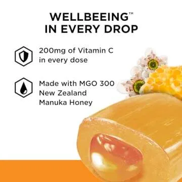 Manuka Doctor Cough Drops, Manuka Middles, 4.7 oz Throat Lozenges Infused with Raw Manuka Honey, Vitamin C & Ginger for Immune Support, Helps Soothe Sore Throat