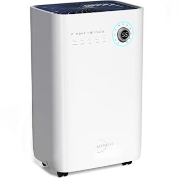 Lumysis 4500 Sq. Ft 50 Pints Dehumidifiers for Basements, Large Rooms, and Home with Auto or Manual ...
