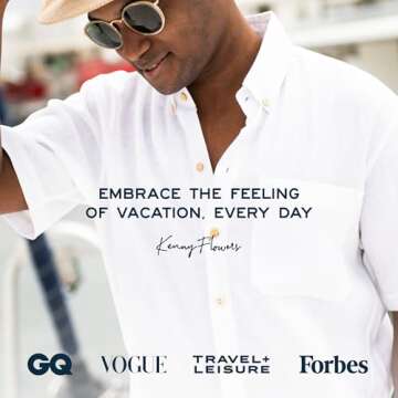 Kenny Flowers - Casa Blanca Short Sleeve Button Down Shirt - Men's Premium White Linen Shirt - Regular & Relaxed Fit, Hand-Made in Bali - Perfect for Casual Summer Beach Days, Vacations, and Wedding