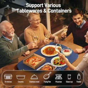 COLDFILL Electric Warming Tray with 8 Temp Settings