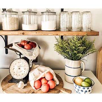 Organic Cotton Reusable Bags - Eco-Friendly & Versatile