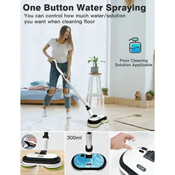 Cordless Electric Mop with Powerful Dual Motor Cleaning