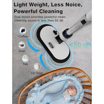 Cordless Electric Mop with Powerful Dual Motor Cleaning