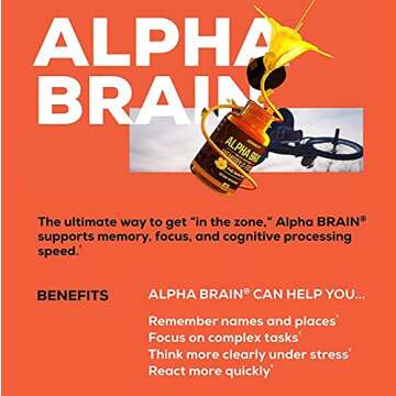 ONNIT Alpha BRAIN - Premium Nootropic Supplement for Mental Clarity & Memory Support - 30ct 2-Pack