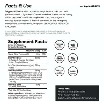 ONNIT Alpha Brain: Caffeine-Free Nootropic for Focus
