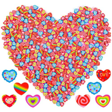 Ospvcwk 300 Mini Heart Erasers for Kids Classroom Gifts