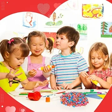 Ospvcwk 300 Mini Heart Erasers for Kids Classroom Gifts