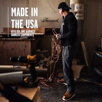 Thorogood American Heritage 8” Steel Toe Work Boots for Men - Full-Grain Leather with Moc Toe, Slip-Resistant Wedge Outsole, and Comfort Insole; EH Rated, Tobacco oil-tanned - 6 D US