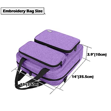 LoDrid Embroidery Storage Bag for Crafting Supplies