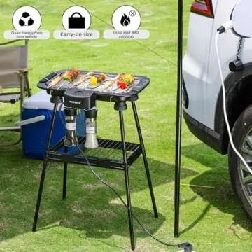 YANDEA 2-in-1 Smokeless Electric Grill for Indoor BBQ