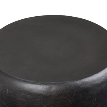 SIMPLIHOME Garvy Rustic Bronze Side Table for Any Space