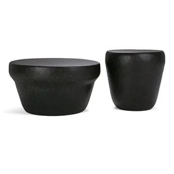 SIMPLIHOME Garvy Rustic Bronze Side Table for Any Space