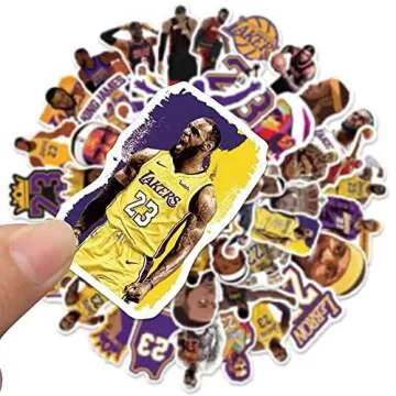 Basketball Star Stickers James Sticker Small Decals |50 Pcs| for Hydro Flasks Laptop Phone Case Computer Water Bottle