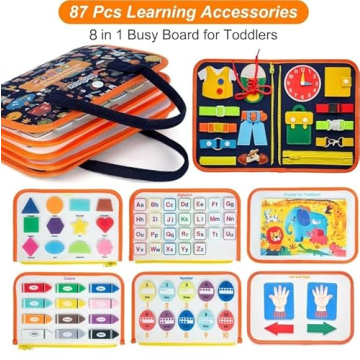 Freebear Busy Board | Educational Travel Toy for Toddlers