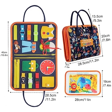 Freebear Busy Board | Educational Travel Toy for Toddlers