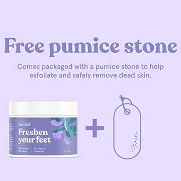 Therapeutic Foot Soak & Pumice Stone for Relaxation