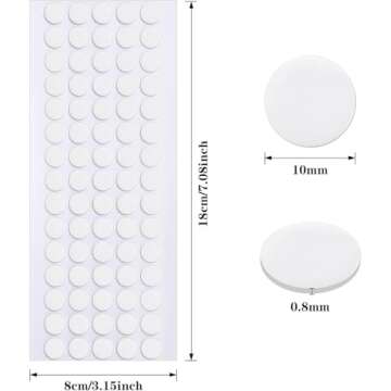 JANYUN Double Sided Sticky Dots Stickers Removable Round Putty Clear Sticky Tack No Trace Sticky Put...