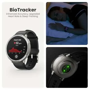 Amazfit Active 2 Smart Watch 44mm, GPS Maps with Direction, Fitness Tracker, 10 Day Battery, Sleep Monitor, 160+ Sport Modes, Water Resistant, for Android & Apple iPhone, Black Silicone