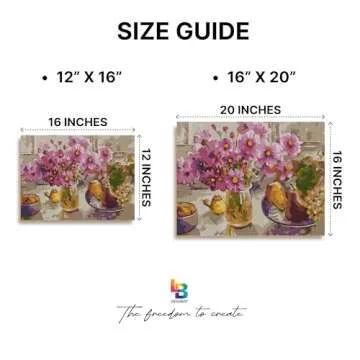 Ledgebay Paint by Numbers Kit for Adults Framed Canvas