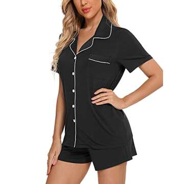 Anjue Bridal Pajamas Sleepwear Set for Women