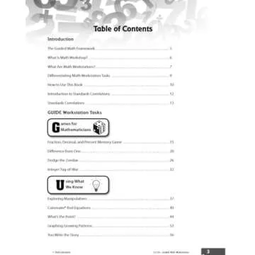 Guided Math Workstations for Grades 6 to 8 – Strategies to Put Guided Math into Action in Middle School Classrooms - Create Math Workshops and Implement Math Workstations for Ages 10 to 14