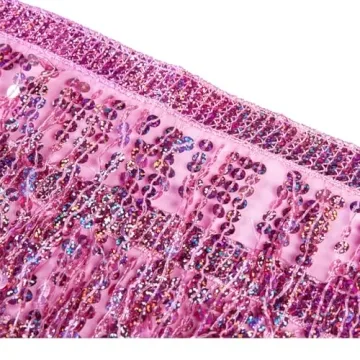 Vibrant Women's Sequin Tassel Hip Scarf for Festivals