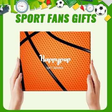 HAPPYPOP Basketball Gifts - Funny Socks for Boys & Girls Lovers