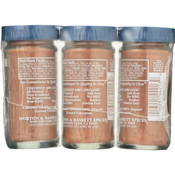 Morton & Bassett Organic Ground Cinnamon - All Natural & Kosher