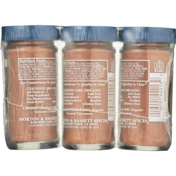 Morton & Bassett Organic Ground Cinnamon - All Natural & Kosher