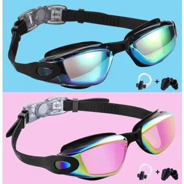 Aegend Kids Swim Goggles for Ages 3-14 - 2 Pack