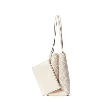 Kate Spade New York All Day Spade Flower Coated Canvas Large Tote Parchment Multi One Size