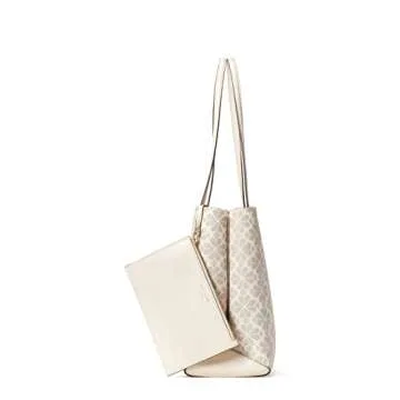 Kate Spade New York All Day Spade Flower Coated Canvas Large Tote Parchment Multi One Size