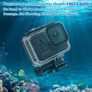 HONGDAK 60M Waterproof Case for GoPro Hero 8 Black