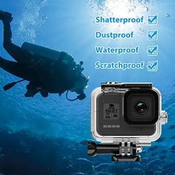 HONGDAK 60M Waterproof Case for GoPro Hero 8 Black