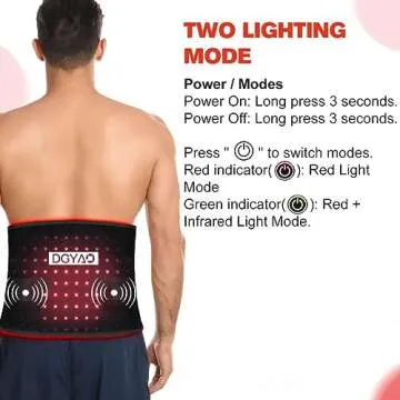 DGYAO Cordless Red Light Therapy Belt - Pain Relief & Skin Care
