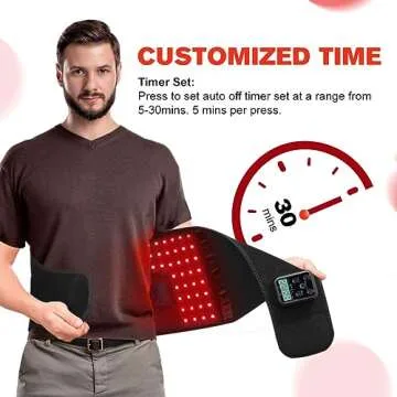 DGYAO Cordless Red Light Therapy Belt - Pain Relief & Skin Care