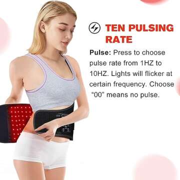 DGYAO Cordless Red Light Therapy Belt - Pain Relief & Skin Care
