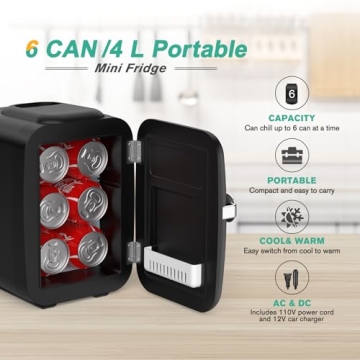 Versatile CROWNFUL Mini Fridge for All Your Needs