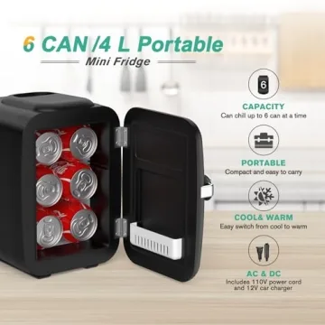 Versatile CROWNFUL Mini Fridge for All Your Needs