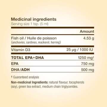 NutraSea+D Omega-3 Liquid Supplement, Crisp Apple Flavor