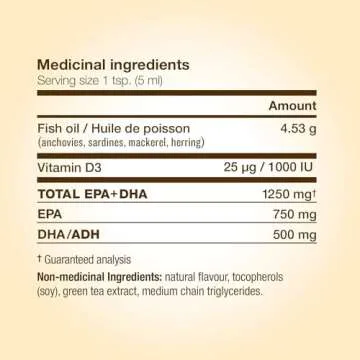 NutraSea+D Omega-3 Liquid Supplement, Crisp Apple Flavor