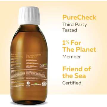 NutraSea+D Omega-3 Liquid Supplement, Crisp Apple Flavor